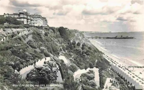 AK / Ansichtskarte BOURNEMOUTH UK West Cliff Zig Zag and Pier