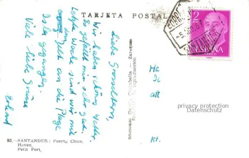 AK / Ansichtskarte SANTANDER Cantabria ES Puerto Chico