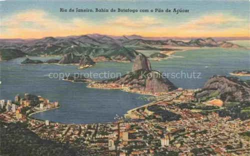 AK / Ansichtskarte RIO DE JANEIRO Brazil Bahia de Botafogo com o Pao de Acucar