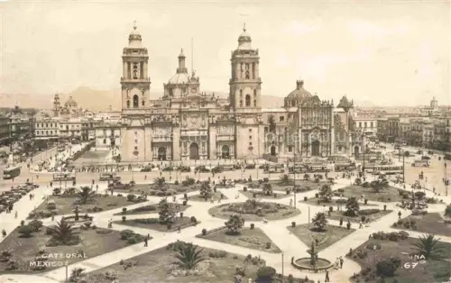 AK / Ansichtskarte Mexico -City D.F. Mexico Catedral