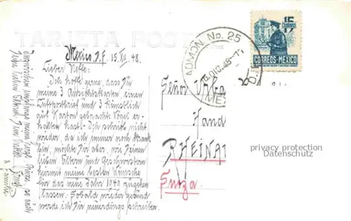 AK / Ansichtskarte Mexico -City D.F. Mexico Catedral