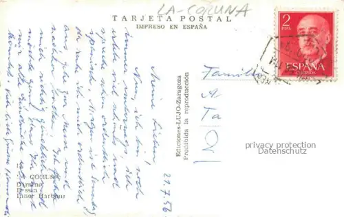 AK / Ansichtskarte LA CORUNA A Coruna ES Inner Harbour