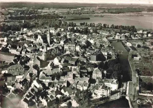 AK / Ansichtskarte Conde-sur-l Escaut Valenciennes 59 Nord Vue generale aerienne Le Canal de Mons