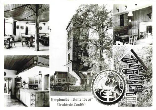 AK / Ansichtskarte Neukirch Lausitz Bergbaude Valtenberg Gastraeume Theke