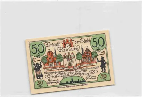 AK / Ansichtskarte Rehburg Bad 50 Pfg. Trachten Feuerturm 