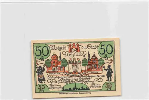 AK / Ansichtskarte Rehburg Bad 50 Feuerturm Haustyp Trachten Pfg. 