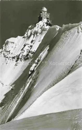 AK / Ansichtskarte Observatorium Sternwarte Urania Das meteologische Spinxgipfel Jungfraujoch 