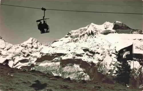 AK / Ansichtskarte Sessellift Chairlift Telesiege Kandersteg Oeschinen Fruendhorn