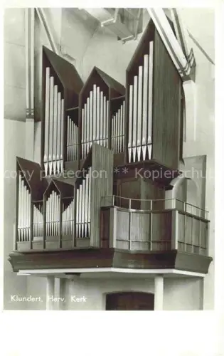 AK / Ansichtskarte Orgel Kirchenorgel Organ Orgue Klundert Herv Kerk Flentrop