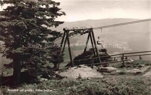 AK / Ansichtskarte Sessellift Chairlift Telesiege Am grossen Arber