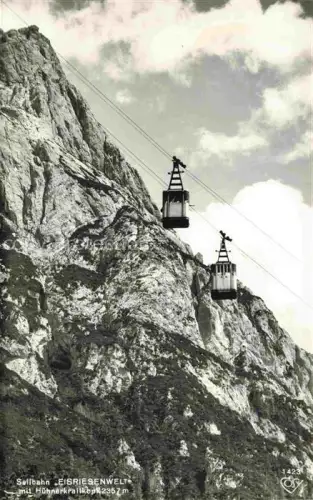 AK / Ansichtskarte Seilbahn Cable-Car Telepherique Eisriesenwelt Huehnerkrallkofp 