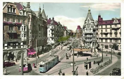 AK / Ansichtskarte STRAssENBAHN Tramway-- STOCKHOLM Sweden Stureplan 