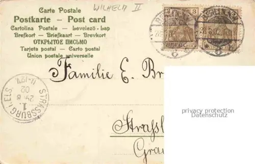 AK / Ansichtskarte BERLIN  CITY Zur Erinnerung an Besuch von Sr. Majestaet des Koenigs Viktor Emanuel III. von Italien Wappen Krone