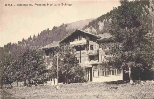 AK / Ansichtskarte Adelboden Frutigen BE Pension Hari zum Schlegeli