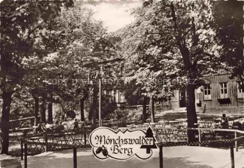 AK / Ansichtskarte Moenchswalder Bergbaude 449m Kirschau Sachsen Gartenwirtschaft