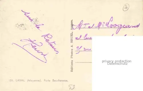 AK / Ansichtskarte LAVAL  53 Mayenne Porte Beucheresse
