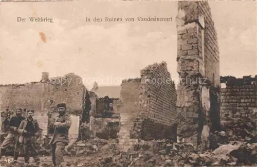 AK / Ansichtskarte Vaudesincourt REIMS 51 Marne Der Weltkrieg Ruinen