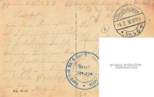 AK / Ansichtskarte Witry -les-Reims 51 Marne Denkmalplatz