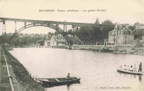 AK / Ansichtskarte Mayenne 53 Mayenne Viaduc metallique Les grands Moulins
