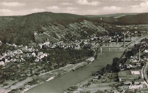 AK / Ansichtskarte Klingenberg  Main Bayern Panorama Mainbruecke Schleuse