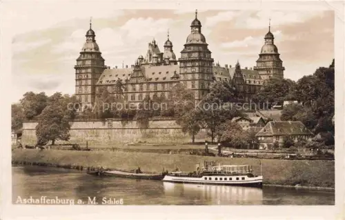 AK / Ansichtskarte ASCHAFFENBURG Main Bayern Blick zum Schloss