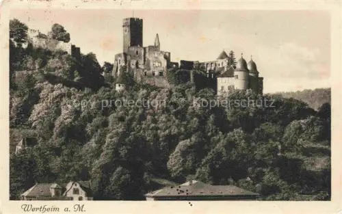 AK / Ansichtskarte Wertheim Main Schlossruine