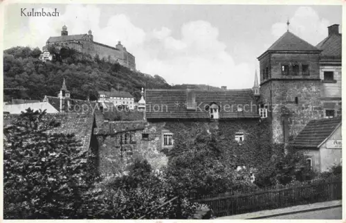 AK / Ansichtskarte Kulmbach Bayern Teilansicht mit Blick zum Schloss