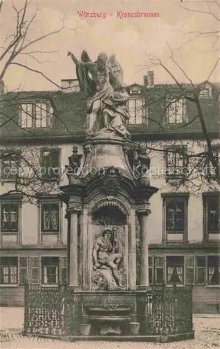 AK / Ansichtskarte WueRZBURG Bayern Kronosbrunnen Serie Brunnen Nr. 206
