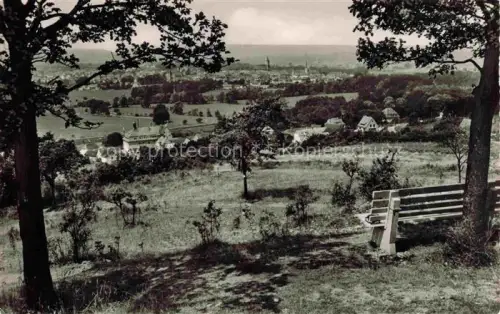 AK / Ansichtskarte Bad Neustadt Saale Bayern Panorama Blick von der Luitpoldhoehe Ruhebank