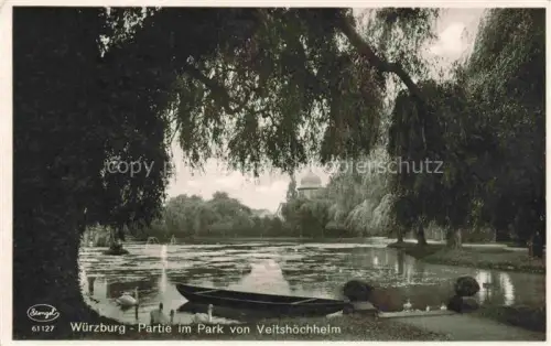 AK / Ansichtskarte WueRZBURG Bayern Partie im Park von Veitshoechheim