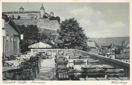 AK / Ansichtskarte WueRZBURG Bayern Charlott Kaffee Terrassen