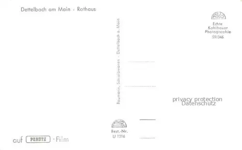 AK / Ansichtskarte Dettelbach Rathaus