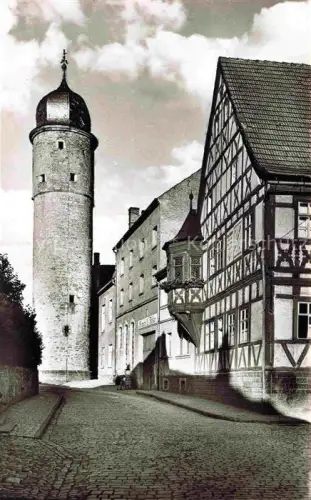 AK / Ansichtskarte Gerolzhofen Weisser Turm Altstadt Fachwerkhaus