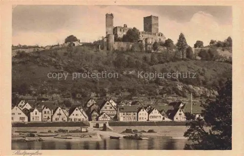 AK / Ansichtskarte Stadtprozelten Main Blick ueber den Main zur Henneburg