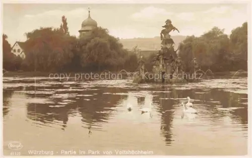 AK / Ansichtskarte WueRZBURG Bayern Partie im Park von Veitshoechheim