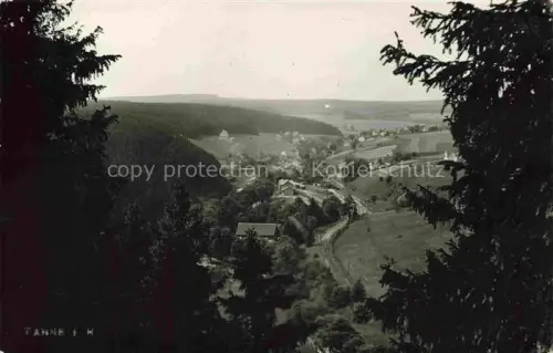 AK / Ansichtskarte Tanne Harz Wernigerode Sachsen-Anhalt Panorama Blick ins Tal vom Waldrand aus