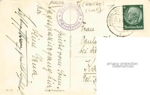 AK / Ansichtskarte Aussig USTI NAD LABEM CZ Burgruine Schreckenstein mit der Elbeschleuse