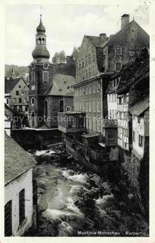 AK / Ansichtskarte Montjoie Monschau NRW Haeuserpartie an der Rur