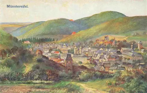 AK / Ansichtskarte Muenstereifel Bad NRW Panorama Kuenstlerkarte Nr. 3019