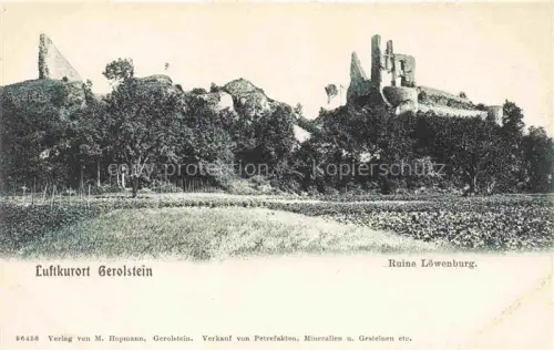 AK / Ansichtskarte Gerolstein Rheinland-Pfalz Ruine Loewenburg