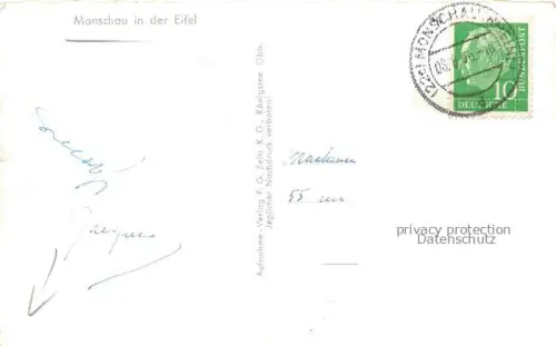 AK / Ansichtskarte Monschau Montjoie NRW Blick auf die Altstadt