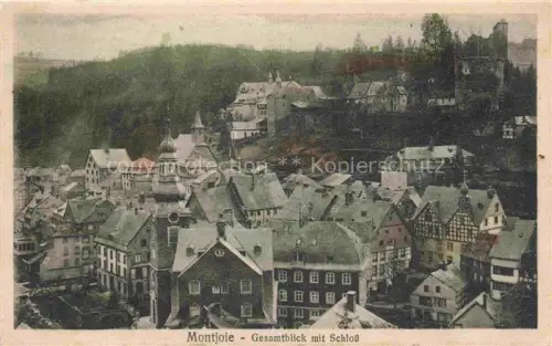AK / Ansichtskarte Montjoie Monschau NRW Gesamtblick mit Schloss