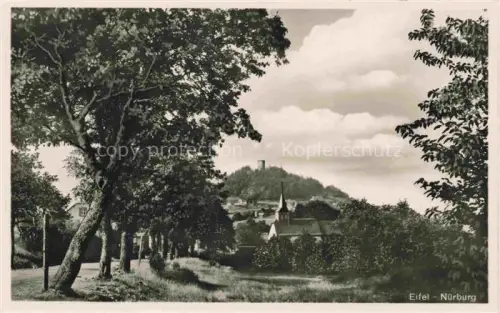 AK / Ansichtskarte Nuerburg Eifel Adenau Rheinland-Pfalz Teilansicht