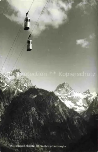 AK / Ansichtskarte SEILBAHN Cable-Car Telepherique Seilschwebebahn Buerserberger Tschengla 