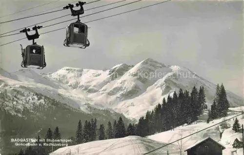 AK / Ansichtskarte SEILBAHN Cable-Car Telepherique Badgastein Stubnerkogel Gondelbahn 