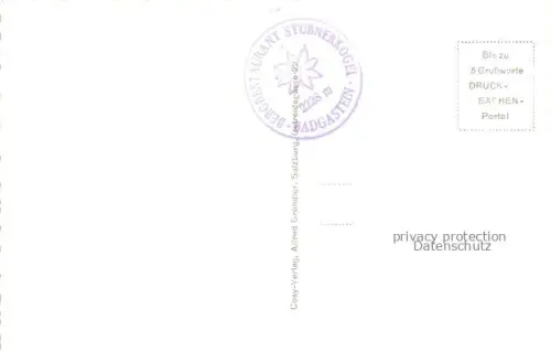 AK / Ansichtskarte SEILBAHN Cable-Car Telepherique Badgastein Stubnerkogel Gondelbahn 