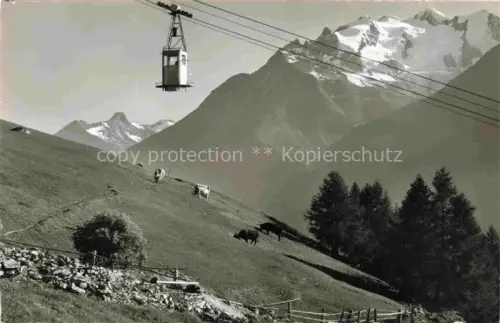 AK / Ansichtskarte SEILBAHN Cable-Car Telepherique Luftseilbahn Staldenried Gspon Egginer Mischabel 