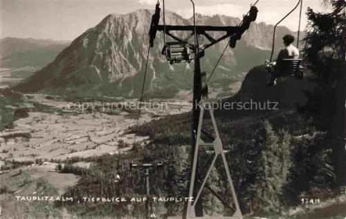 AK / Ansichtskarte Sessellift Chairlift Telesiege Tauplitzalm 