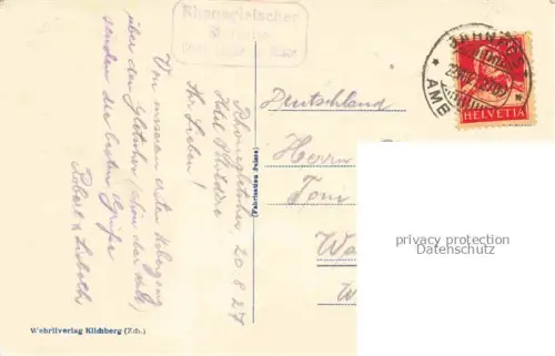 AK / Ansichtskarte Gletscher Ducan 3020m GR Naegelisgraetli Rhone 