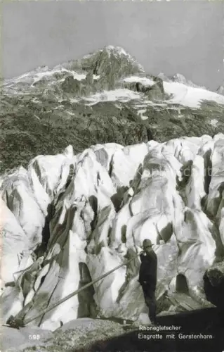 AK / Ansichtskarte Gletscher Ferner Glacier Glaciar Ghiacciaio-- Eisgrotte Gerstenhorn Rhone 